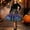 Multicolor, variant on Girls' Halloween Two Piece Long Sleeve Dress Twisted Tree Bat Print Bow Belt A Line Flowy Skirt Kids Role Play Costume for Girls 5-14Y, Halloween Costumes for Girls Black c 11 Years