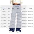 thumbnail image 3 of Spazoro Girls Wide Leg Sweatpants with Pockets, Elastic Waist Pull On Lace Bow Decor Solid Color Loose Fit Casual Wide Leg Trousers Navy Size 7-8, 3 of 7