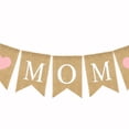 thumbnail image 5 of Toddmomy Burlap Banner Pink Multi Heart Swallowtail Linen Mother's Day Door Banner Happy Decoration 1Set, 5 of 8