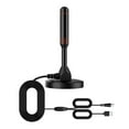 thumbnail image 2 of Antena de TV interior, tiene una antena de rango de recepción máxima con amplificador de señal intensificador compatible con 4K 1080P VHF UHF y se puede instalar en interiores Ormromra 2035929, 2 of 9