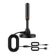thumbnail image 2 of Antena de TV interior, tiene una antena de rango de recepción máxima con amplificador de señal intensificador compatible con 4K 1080P VHF UHF y se puede instalar en interiores Fokelyi 2035929, 2 of 9