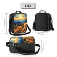 thumbnail image 2 of Lsque Sunset Sky Sunflower Lunch Bag Lunch Box for Women Men Reusable Insulated Lunch Tote Bag,Leakproof Thermal Cooler Sack Food Handbags Case High Capacity, 2 of 9