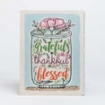thumbnail image 6 of Grateful Thankful Blessed Teal 6.5 x 8.75 Canvas Open Spine Executive Notebook Journal, 6 of 6