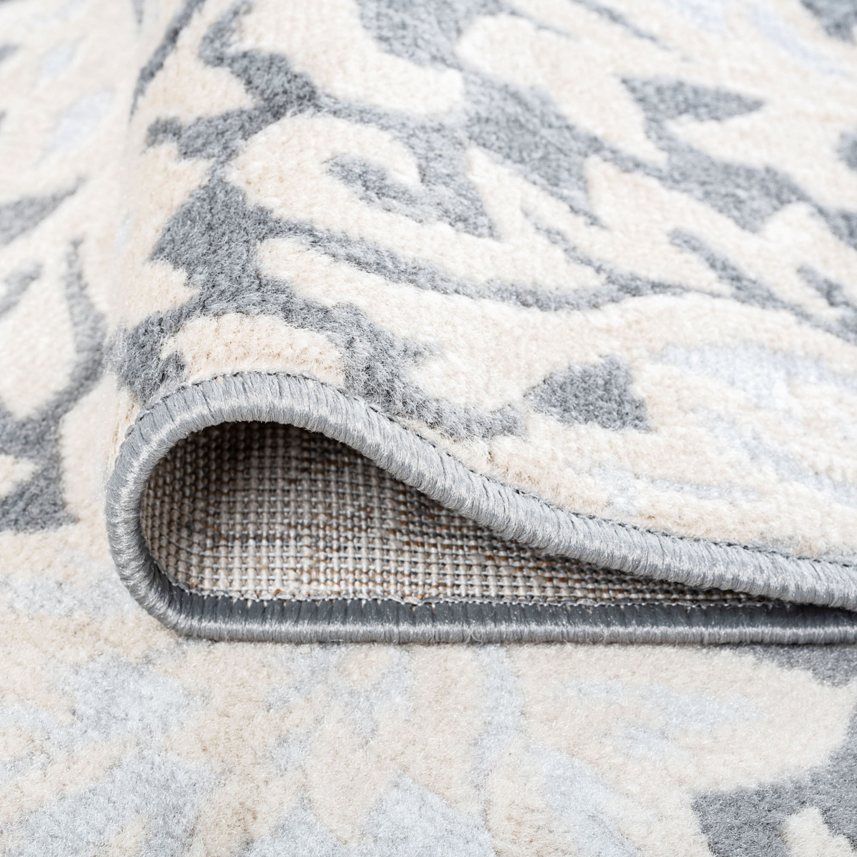 Madison Traditional 9' x 12' Gray Polypropylene Indoor Area Rug
