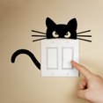 thumbnail image 2 of braveheart Cute Cat Wall Switch Sticker Home Decoration Sticker Wall Sticker Decal Home Decor Decal Socket paste, 2 of 9