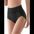 thumbnail image 1 of Ropa Interior Triangular Transpirable de Color Sólido para Mujer, Cintura Alta, Control de Abdomen y Levantamiento de Cadera. Negro L, 1 of 9