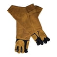 thumbnail image 4 of S SERENABLE Animal Handling Gloves Comfort Reinforced Padding for Grooming Training Bird 55cm yellow black, 4 of 9