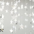 thumbnail image 4 of Guirnalda de papel con forma de estrella Advancent 2M Adornos colgantes para fiestas plata, 4 of 6