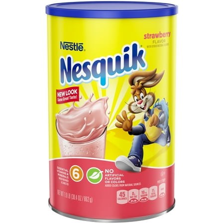 UPC 028000698058 product image for NESQUIK Strawberry Powder 1.9 lb. Canister | upcitemdb.com