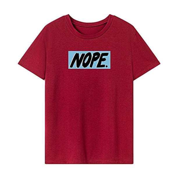 Camiseta de mujer de verano de ajuste regular con cuello redondo para el trabajo, compras, playa XL