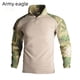 thumbnail image 3 of Camiseta de manga larga para hombre, estilo militar, camuflaje de rana, para exteriores, secado rápido, pantalones cortos para senderismo, material flexible, ajuste cómodo, 3 of 4