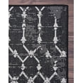 thumbnail image 6 of Geometric Rug - 2 ft. x 3 ft., Black, Indoor/Outdoor Flat Woven Area Rug with Diamond Pattern, Stain Resistant, Waterproof Rug | Stylish Area Rugs, 6 of 8