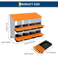 thumbnail image 7 of Yeshouse Zinc Alloy Chicken Nesting Box for Egg Laying, Metal Wall Mounted Poultry Nest Box with Compartments & Large Ventilation Holes, Rustproof Hen Coop Laying Box for Backyard, Farm, Chicken Coop, 7 of 7