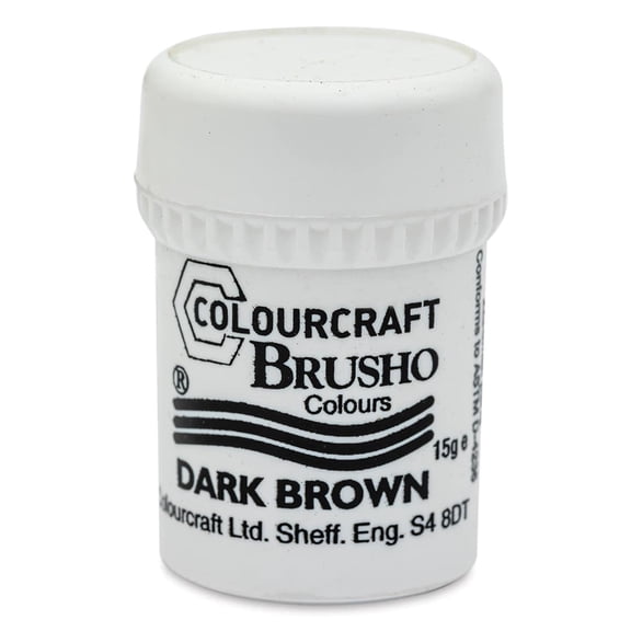 Brusho Crystal Colour - Dark Brown, 15 g pot