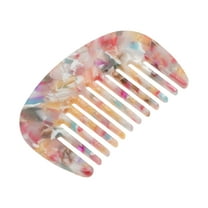 Unique Bargains Hair Comb Wide Tooth Anti-Static Pocket Size Comb for Thick Curly Hair Detangling Comb Colorful
