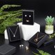 thumbnail image 3 of 12 cajas de joyería rectangulares negras, 3,5 x 2,8 x 1,2 cm, de cartón con esponja en el interior, cajas de papel kraft, cajas de regalo navideñas, cajas de cartón para anillos., 3 of 7