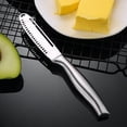 thumbnail image 2 of Butter Knife Hole Cheese Dessert Knife Stainless Steel Jam Knife Cutlery Toast Cream Bread Cheese Cutter Kitchen Tools, 2 of 3