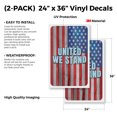 thumbnail image 2 of United We Stand (2-PACK) 24" x 36" Vinyl Decals | Sign Insert Peel & Stick Decals Stickers Window Signs, 2 of 2