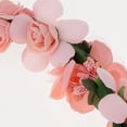 thumbnail image 2 of Diademas románticas de playa para mujer con coronas de flores para el cabello y novias Traje rosa, 2 of 7