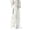White, variant on UVEASISHA Hiking Pants for Men Big and Tall Waterproof Cargo Pants Adjustable Ankle Cuffs Baggy Trousers Drawstring Elastic Waist Work Pants with Zipper Pockets Brown L