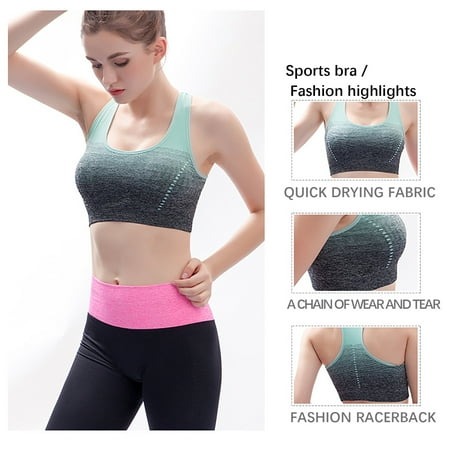 

Casfeeja Underwear -Female Yoga Running Comfort Wireless Underwire Bra Vest Sports Comfort Wireless Underwire Bra Without Steel Ring Sports Underwear