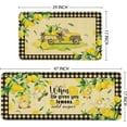 thumbnail image 3 of Grateful Thankful Blessed Kitchen Rugs Set of 2 - Farmhouse Kitchen Mat for Floor - Spring and Summer Kitchen Decor and Accessories for Home 17"x27+17"x47", 3 of 6