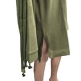 thumbnail image 3 of Fenty Puma By Rihanna Womens Staggered Hem Sweatshirt, Olive Branch, XS, 3 of 3