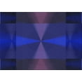 thumbnail image 1 of Ahgly Company Indoor Rectangle Patterned Denim Dark Blue Area Rugs, 6' x 9', 1 of 6