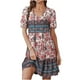 thumbnail image 1 of Vestidos de encaje con estampado floral de manga corta de verano para mujer Fridja  yut6642, 1 of 8