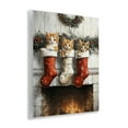 thumbnail image 3 of Stupell Industries Christmas Kittens in Stockings Animals Painting Unframed Art Print Wall Art, 11 x 14, 3 of 7