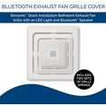 thumbnail image 6 of Broan-NuTone FG800SPK Bluetooth Speaker Bathroom Exhaust Grille Cover with LED Light, White Bath Fan, 6 of 9