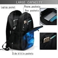 thumbnail image 4 of Fotbe Wolf Mochila con Estampado y Puerto USB para Hombre y Mujer, Mochila Antirrobo, Mochila de Viaje, Mochila Escolar, Mochila Universitaria, 4 of 7