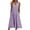 Purple, variant on Bidobibo Womens Summer Shirt Dresses Casual Loose Fit Striped Print Sundress Beach Dresses V-Neck Sleeveless Button Midi Dress with Pockets