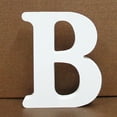thumbnail image 5 of Herrnalise 3.15 Inch White Standing Wooden Letters,Unfinished Wood Letters Wooden Alphabet Letters Slices Sign for DIY Crafts Projects,Party Birthday Wedding Home Wall Decor,Z, 5 of 8