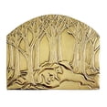 thumbnail image 2 of Minuteman SES-3830PF Forest Fox Emblem Fireplace Screen, Polished Brass, 2 of 3