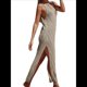 thumbnail image 3 of Vestido de Crochet para Mujer, Sin Mangas, de , con Abertura Caqui Talla Única, 3 of 8