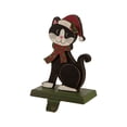 thumbnail image 6 of 7.75" Black and Red Unique Wooden Cat Stocking Holder, 6 of 6