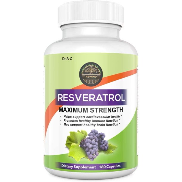 Natures Resveratrol Maximum Strength Supplement Potent Antioxidants