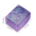 thumbnail image 3 of STPToys Transparent Glitter Filled Cube Shaped Slow Rebound Squeeze Gadget,Purple Soft Pressure Reducing Accessory Ideal For Birthday Gifts, Party Favors And General Reward Presents, 3 of 5