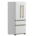 thumbnail image 3 of Forno Luigi 33-Inch French Door Refrigerator, 18 cu.ft, White Finish, Antique Brass Handles, ENERGY STAR Certified, 3 of 12