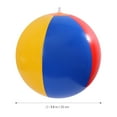 thumbnail image 3 of CIMAXIC beach balls 3Pcs Inflatable Beach Balls For Swimming Pools Party Playing Kids Children Beach Toys (Random Color),14.57"X14.57"X0.2", 3 of 5