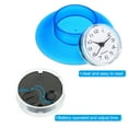 thumbnail image 5 of Wall Clock Mini Cute Bathroom Mirror Suction Waterproof Shower Clock, Blue, 5 of 7