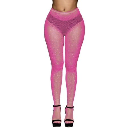 FhsagQ Chaussettes Chaussettes pour Femmes Grande Taille Jeu de Rôle Femmes Bas en Filet avec Bas en Filet à Strass Bas Résille Collants Chaussettes pour Femmes Jarretière Fendue Chaussettes pour Femmes Vêtements de Nuit Taille Unique