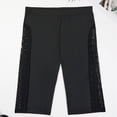 thumbnail image 6 of UJNDER Bikini Shorts High Waisted Figure Swim Bottoms with Detail and Pockets Swimsuit Bottoms for Women Black_001 XL, 6 of 9