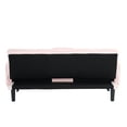 thumbnail image 6 of Corduroy Sofa, Adjustable Sofa, Sleeper Sofa&nbsp;with 3-Position Backrest and Built-In Cup Holders, 3-Seater Modern Couch for Living Room and Bedroom, Pink, 72.04 Inch, 6 of 7