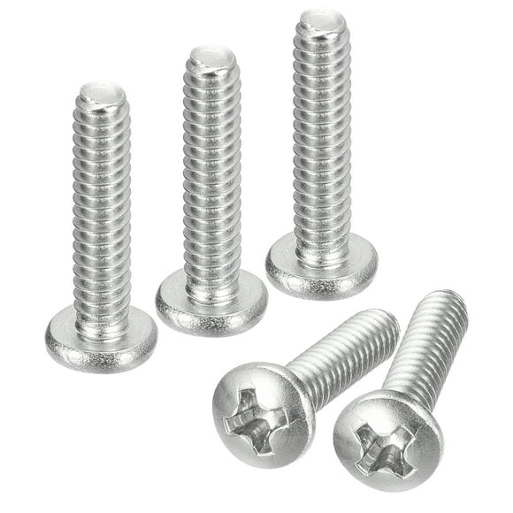 Tornillos de Máquina Cabeza Plana Unique Bargains Acero Inoxidable 304 #6-32x5/8' Paquete de 25