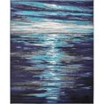 thumbnail image 1 of Unique Loom Metro Coastal Nautical Rug 8' x 10' Rectangle Navy Blue/Turquoise, 1 of 1
