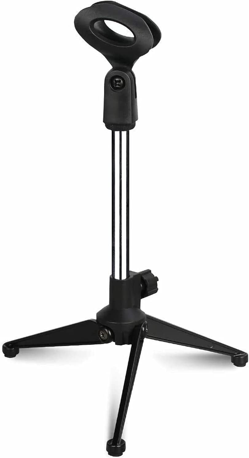 Premium Mini Microphone Stand Tripod Universal Adjustable Desk