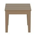 thumbnail image 2 of WestinTrends Ashore Oversized Outdoor Side Table, 18 Inch All Weather Poly Lumber Adirondack Patio Side Table Square End Table, Weathered Wood, 2 of 6