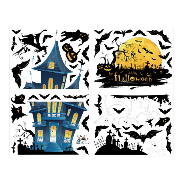 Calcomanías decorativas de pared adhesivas de PVC Levamdar Halloween BST3140537-2